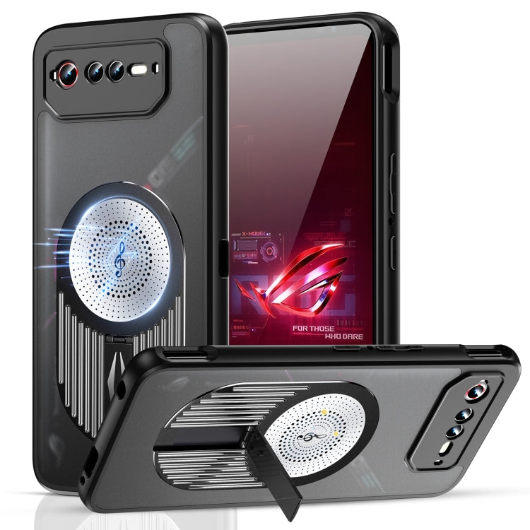 For Asus ROG Phone 6 / 6 Pro / 6D Heat Dissipation Aromatherapy MagSafe Holder Phone Case(Black) - ASUS Cases by PMC TechLife | Online Shopping South Africa | PMC TechLife | Buy Now Pay Later Mobicred