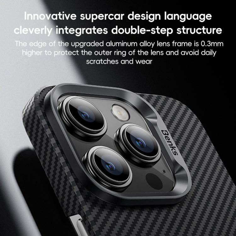 For iPhone 16 Pro Benks Classic Kevlar 600D Fiber MagSafe Phone Case(Black) - free shipping - PMC Jewellery - Order now!