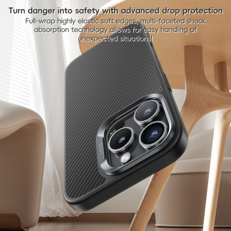 For iPhone 16 Benks MagSafe Kevlar Fiber Ultra-thin Shockproof Phone Case(Black) - free shipping - PMC Jewellery - Order now!
