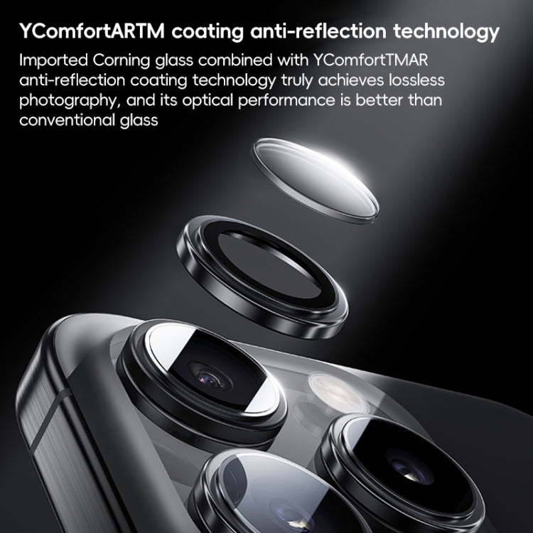 For iPhone 16 Pro Max Benks King Kong Series Corning Single Metal Lens Protective Film(Black) - free shipping - PMC Jewellery - Order now!