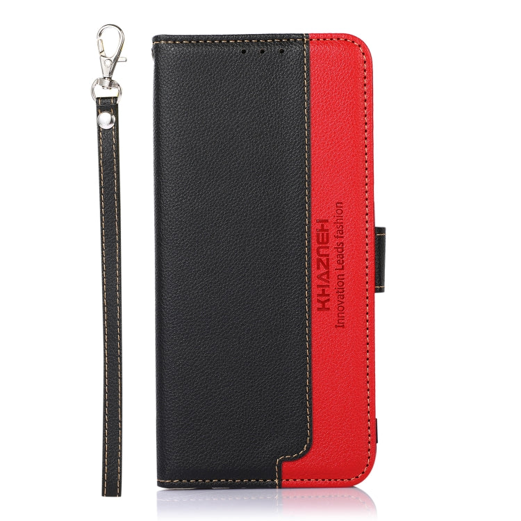 For Samsung Galaxy S25 Ultra KHAZNEH Litchi Texture Leather RFID Phone Case(Black) - free shipping - PMC Jewellery - Order now!