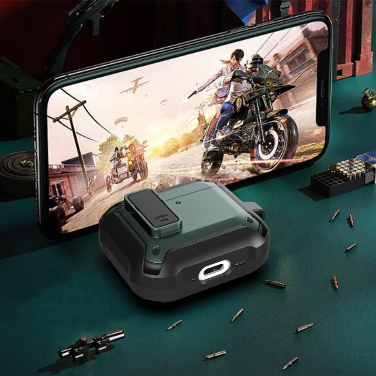 For AirPods 4 Bumblebee Bluetooth Earphone Silicone Protective Case(Black Red) - For AirPods 4 by PMC Jewellery | Online Shopping South Africa | PMC Jewellery | Buy Now Pay Later Mobicred