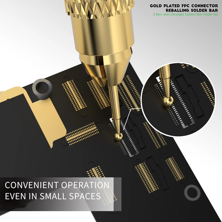2UUL SC98 Ultralight Carbon Fiber FPC Connector Soldering Tin Suction Bar Set - free shipping - PMC Jewellery - Order now!