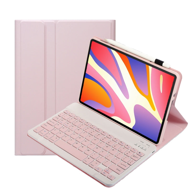 For Huawei MatePad SE 11 2024 AH21 Ultra-thin Detachable Bluetooth Keyboard Leather Tablet Case(Pink White) - Others Keyboard by PMC Jewellery | Online Shopping South Africa | PMC Jewellery | Buy Now Pay Later Mobicred