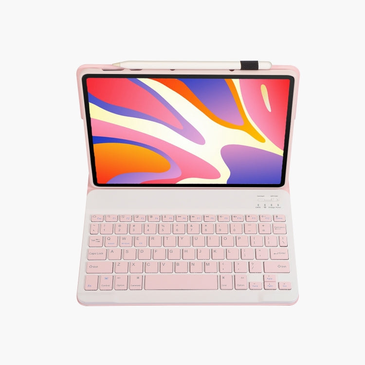 For Huawei MatePad SE 11 2024 AH21 Ultra-thin Detachable Bluetooth Keyboard Leather Tablet Case(Pink White) - Others Keyboard by PMC Jewellery | Online Shopping South Africa | PMC Jewellery | Buy Now Pay Later Mobicred