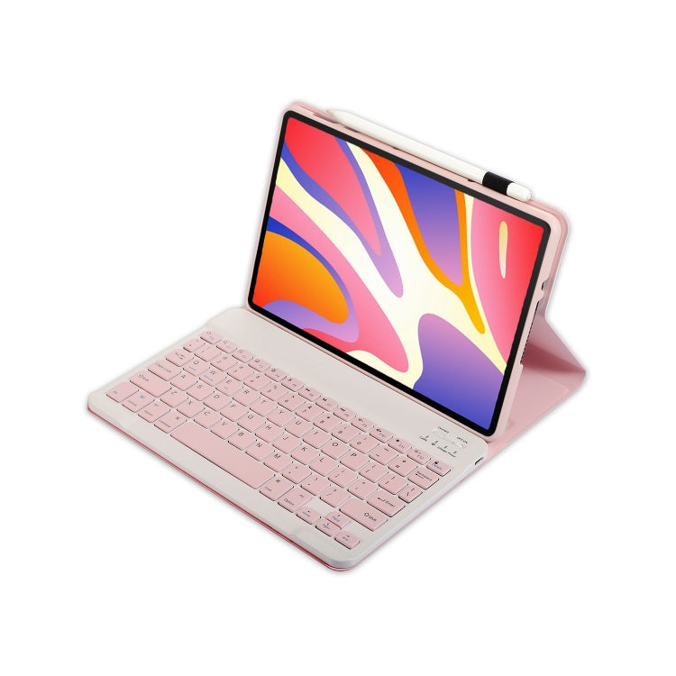 For Huawei MatePad SE 11 2024 AH21 Ultra-thin Detachable Bluetooth Keyboard Leather Tablet Case(Pink White) - Others Keyboard by PMC Jewellery | Online Shopping South Africa | PMC Jewellery | Buy Now Pay Later Mobicred