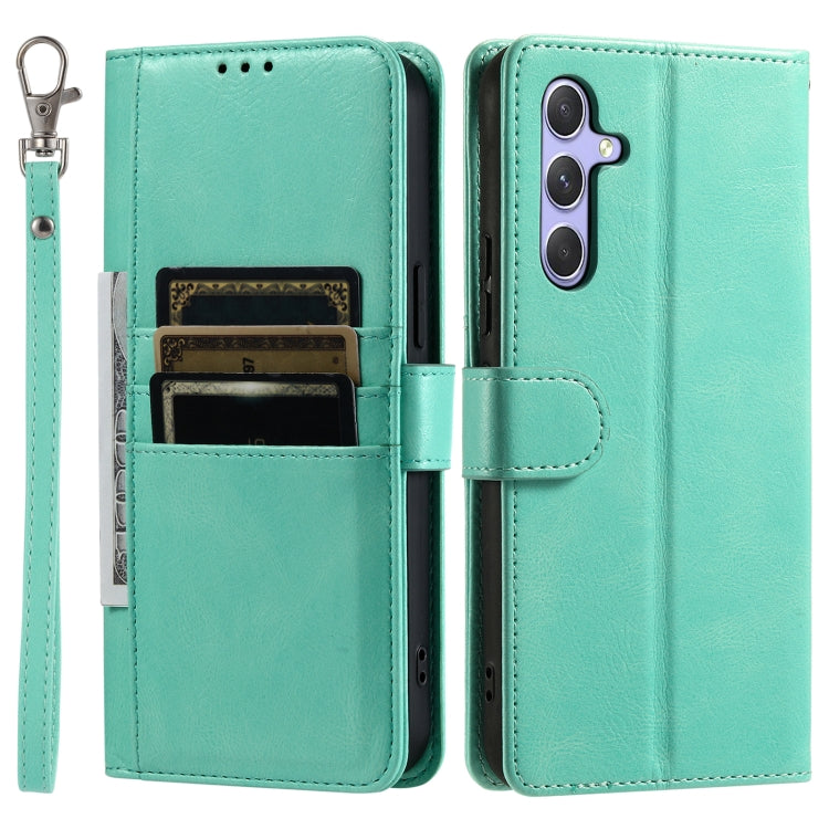 For Samsung Galaxy S25 5G Simple 6-Card Wallet Leather Phone Case(Green) - free shipping - PMC TechLife - Order now!