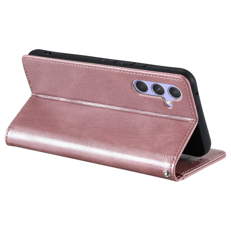 For Samsung Galaxy S25+ 5G Simple 6-Card Wallet Leather Phone Case(Rose Gold) - Galaxy S25+ 5G Cases by PMC TechLife | Online Shopping South Africa | PMC TechLife | Buy Now Pay Later Mobicred
