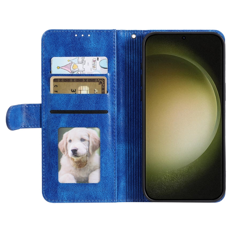 For Samsung Galaxy S25 Ultra 5G Simple 6-Card Wallet Leather Phone Case(Blue) - Galaxy S25 Ultra 5G Cases by PMC TechLife | Online Shopping South Africa | PMC TechLife | Buy Now Pay Later Mobicred