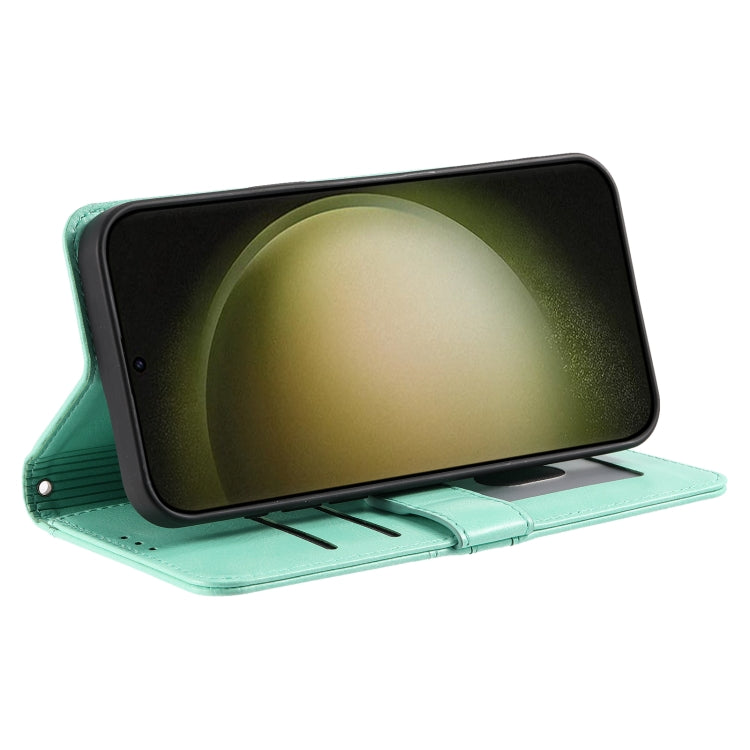 For Samsung Galaxy S25 Ultra 5G Simple 6-Card Wallet Leather Phone Case(Green) - Galaxy S25 Ultra 5G Cases by PMC TechLife | Online Shopping South Africa | PMC TechLife | Buy Now Pay Later Mobicred