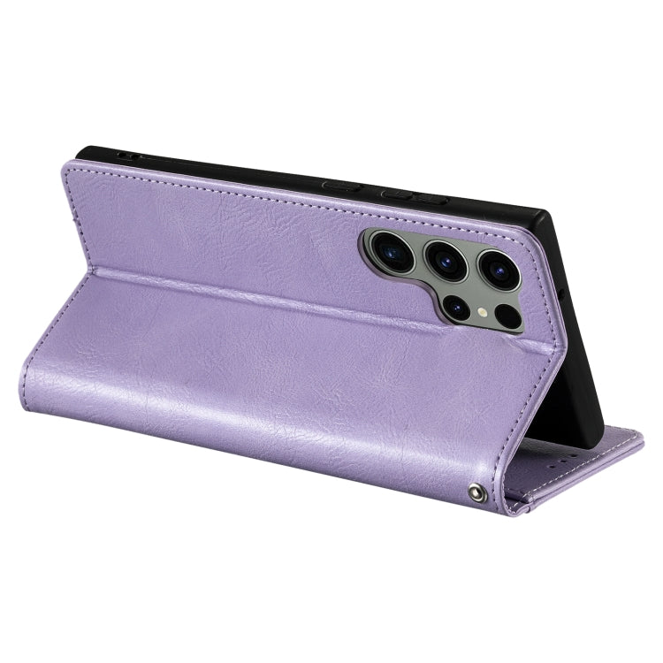 For Samsung Galaxy S25 Ultra 5G Simple 6-Card Wallet Leather Phone Case(Purple) - Galaxy S25 Ultra 5G Cases by PMC TechLife | Online Shopping South Africa | PMC TechLife | Buy Now Pay Later Mobicred