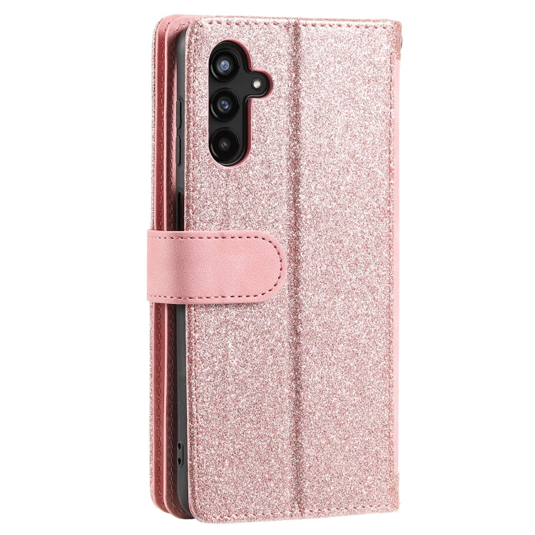 For Samsung Galaxy S25 5G Nine Card Zipper Bag Leather Phone Case with Lanyard(Pink) - Galaxy S25 5G Cases by PMC TechLife | Online Shopping South Africa | PMC TechLife | Buy Now Pay Later Mobicred
