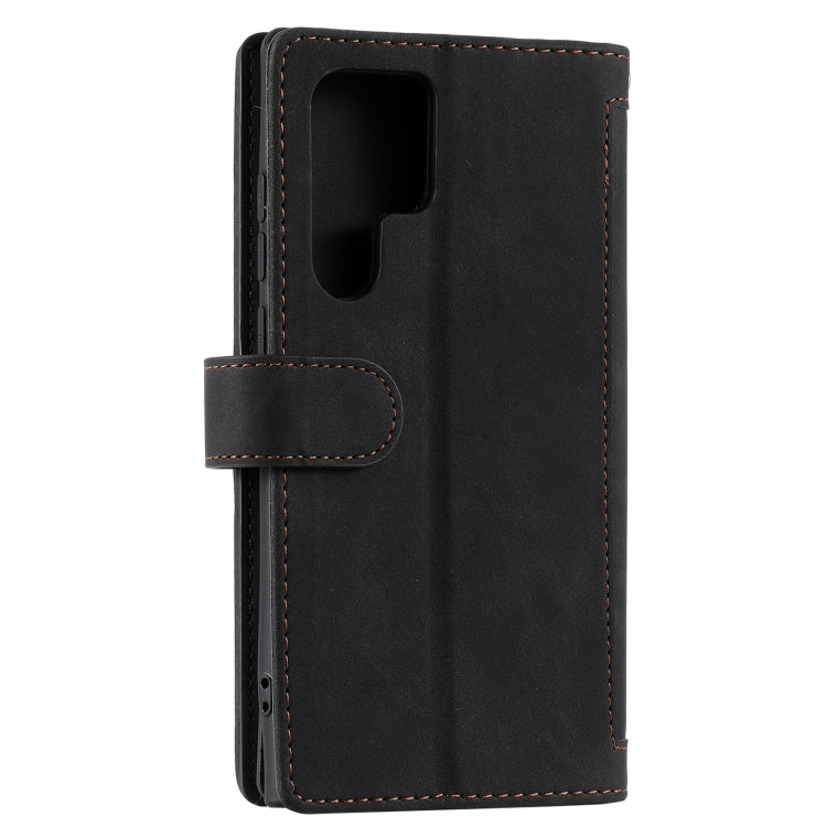 For Samsung Galaxy S25 Ultra 5G Nine Card Zipper Bag Leather Phone Case with Lanyard(Black) - Galaxy S25 Ultra 5G Cases by PMC TechLife | Online Shopping South Africa | PMC TechLife | Buy Now Pay Later Mobicred