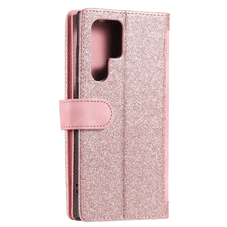 For Samsung Galaxy S25 Ultra 5G Nine Card Zipper Bag Leather Phone Case with Lanyard(Pink) - Galaxy S25 Ultra 5G Cases by PMC TechLife | Online Shopping South Africa | PMC TechLife | Buy Now Pay Later Mobicred