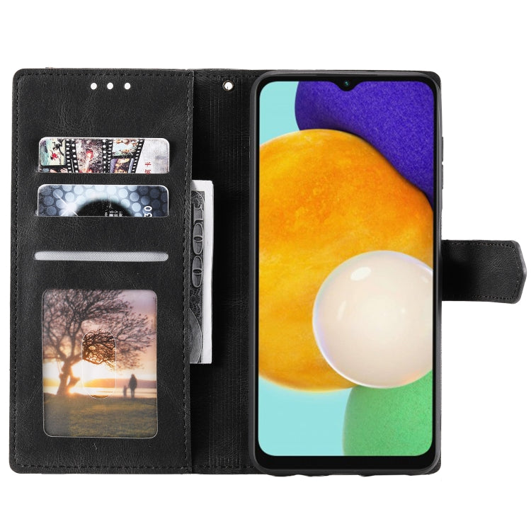 For Samsung Galaxy S25+ 5G Nail Skin Feel Stitching Calf Texture Leather Phone Case(Black) - Galaxy S25+ 5G Cases by PMC TechLife | Online Shopping South Africa | PMC TechLife | Buy Now Pay Later Mobicred