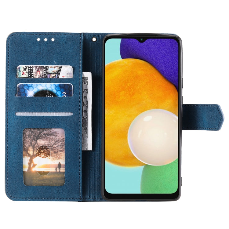 For Samsung Galaxy S25+ 5G Nail Skin Feel Stitching Calf Texture Leather Phone Case(Blue) - Galaxy S25+ 5G Cases by PMC TechLife | Online Shopping South Africa | PMC TechLife | Buy Now Pay Later Mobicred
