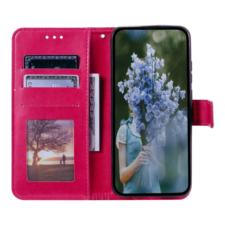 For Samsung Galaxy S25 5G Totem Flower Embossed Leather Phone Case(Red) - Galaxy S25 5G Cases by PMC TechLife | Online Shopping South Africa | PMC TechLife | Buy Now Pay Later Mobicred