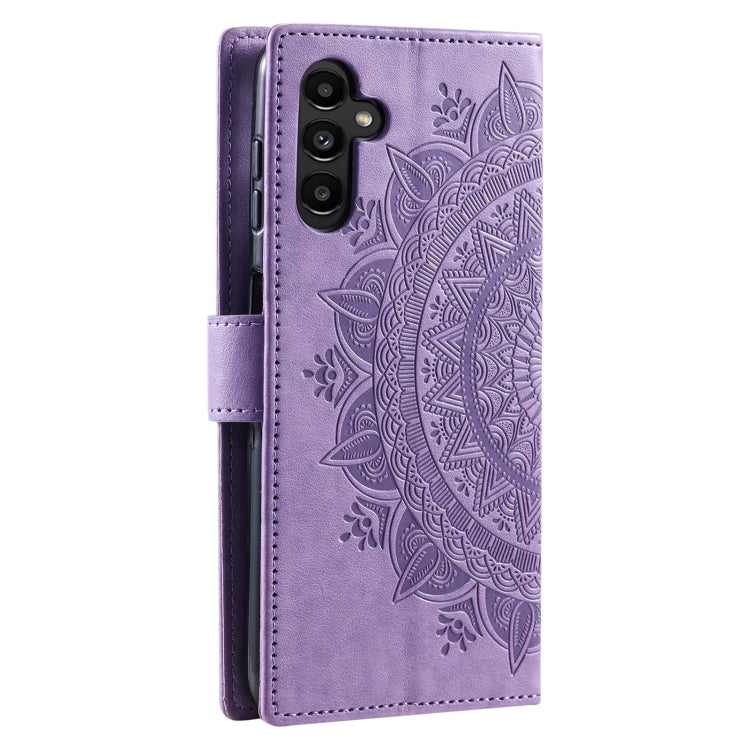 For Samsung Galaxy S25+ 5G Totem Flower Embossed Leather Phone Case(Purple) - Galaxy S25+ 5G Cases by PMC TechLife | Online Shopping South Africa | PMC TechLife | Buy Now Pay Later Mobicred