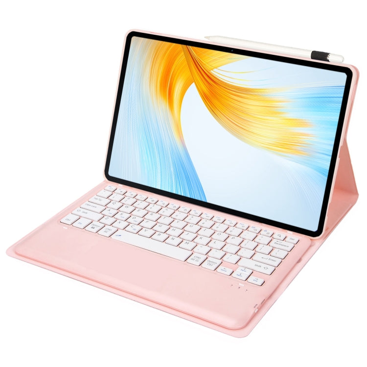 For Huawei MatePad Air 12 2024 Ultra-thin Detachable Bluetooth Keyboard Leather Tablet Case(Pink White) - Huawei Keyboard by PMC Jewellery | Online Shopping South Africa | PMC Jewellery | Buy Now Pay Later Mobicred