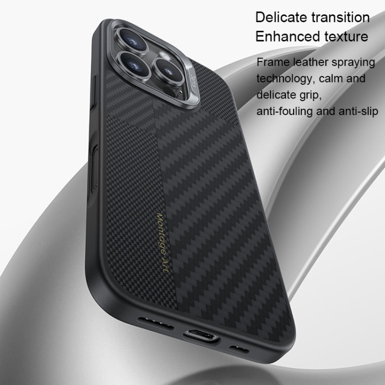 For iPhone 16 Pro Benks Montage MagSafe Kevlar Fiber Phone Case(Black) - free shipping - PMC Jewellery - Order now!