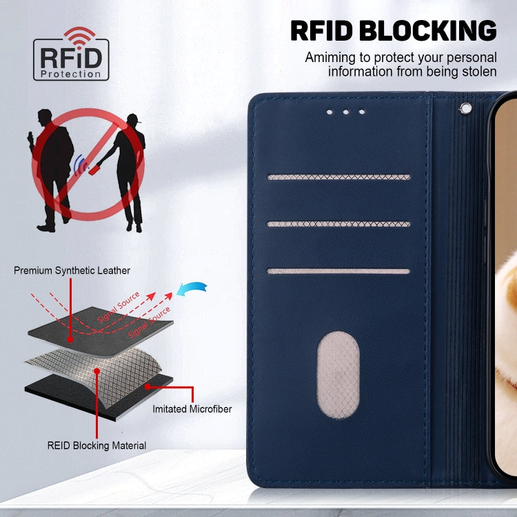 For Redmi K70 / K70 Pro Cute Cats RFID Leather Phone Case(Blue) - Xiaomi Cases by PMC Jewellery | Online Shopping South Africa | PMC Jewellery | Buy Now Pay Later Mobicred