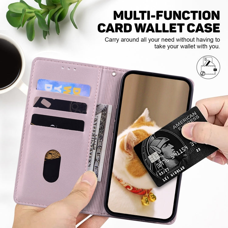 For Samsung Galaxy S25 Ultra 5G Cute Cats RFID Leather Phone Case(Rose Gold) - free shipping - PMC Jewellery - Order now!
