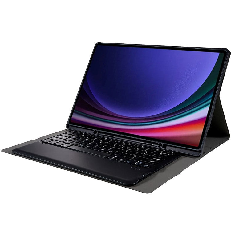 For Samsung Galaxy Tab S10 Ultra A910B Pen Slot Detachable Bluetooth Keyboard Leather Tablet Case(Black) - Samsung Keyboard by PMC Jewellery | Online Shopping South Africa | PMC Jewellery | Buy Now Pay Later Mobicred