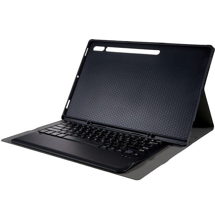 For Samsung Galaxy Tab S10 Ultra A910B Pen Slot Detachable Bluetooth Keyboard Leather Tablet Case(Black) - Samsung Keyboard by PMC Jewellery | Online Shopping South Africa | PMC Jewellery | Buy Now Pay Later Mobicred