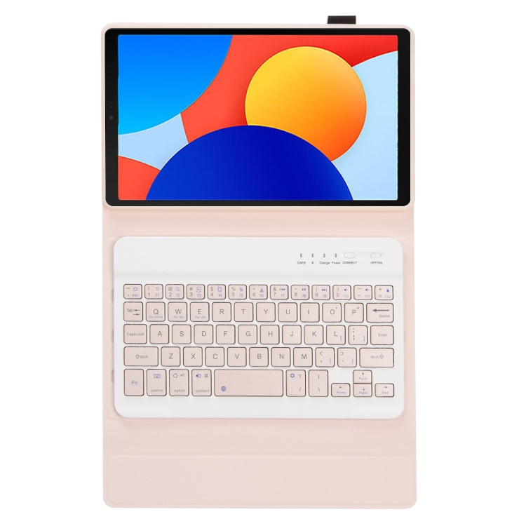 For Redmi Pad SE 8.7 A0N12 TPU Ultra-thin Detachable Bluetooth Keyboard Tablet Leather Case(Pink) - Others Keyboard by PMC Jewellery | Online Shopping South Africa | PMC Jewellery | Buy Now Pay Later Mobicred