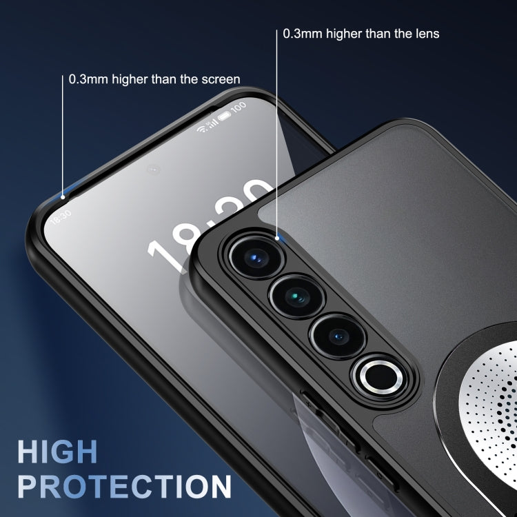 For Meizu 20 Pro Heat Dissipation Aromatherapy MagSafe Holder Phone Case(Black) - Meizu by PMC TechLife | Online Shopping South Africa | PMC TechLife | Buy Now Pay Later Mobicred