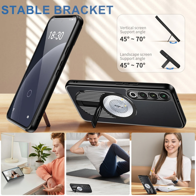 For Meizu 20 Pro Heat Dissipation Aromatherapy MagSafe Holder Phone Case(Black) - Meizu by PMC TechLife | Online Shopping South Africa | PMC TechLife | Buy Now Pay Later Mobicred
