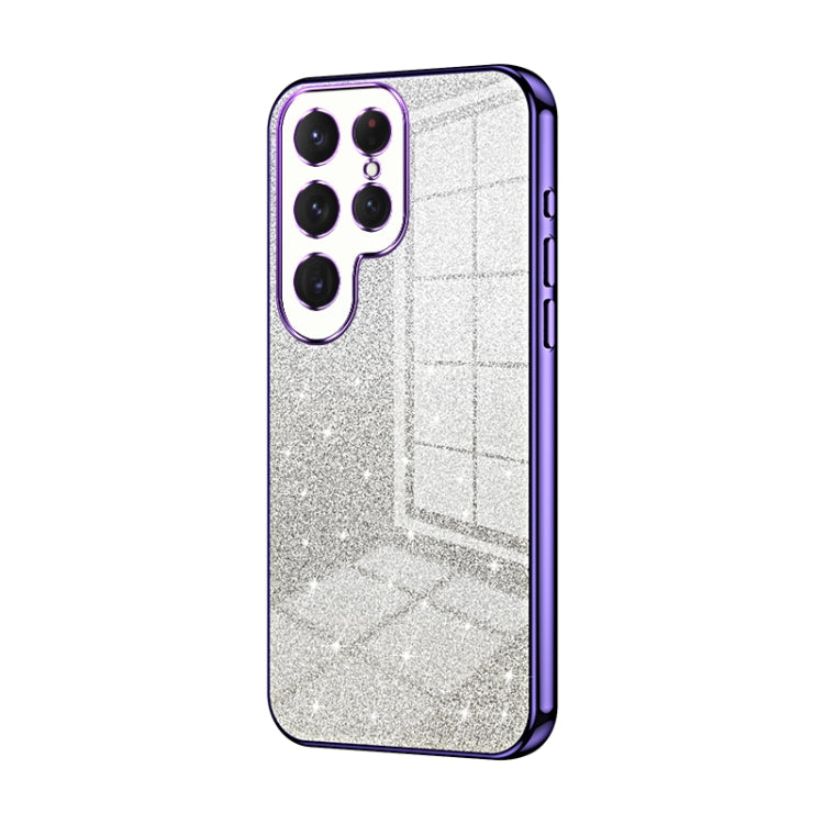 For Samsung Galaxy S25 Ultra 5G Gradient Glitter Powder Electroplated Phone Case(Purple) - Galaxy S25 Ultra 5G Cases by PMC Jewellery | Online Shopping South Africa | PMC Jewellery | Buy Now Pay Later Mobicred