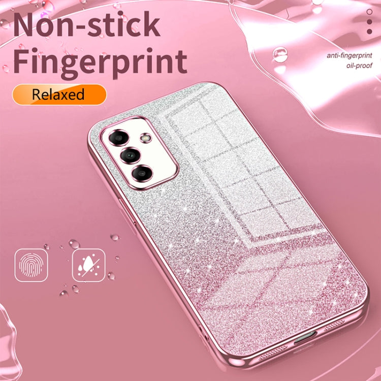 For Samsung Galaxy S25 Ultra 5G Gradient Glitter Powder Electroplated Phone Case(Transparent) - Galaxy S25 Ultra 5G Cases by PMC Jewellery | Online Shopping South Africa | PMC Jewellery | Buy Now Pay Later Mobicred