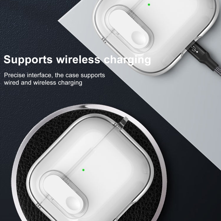 For AirPods 4 Ice Crystals Shockproof Earphone Protective Case(Grey) - For AirPods 4 by PMC Jewellery | Online Shopping South Africa | PMC Jewellery | Buy Now Pay Later Mobicred