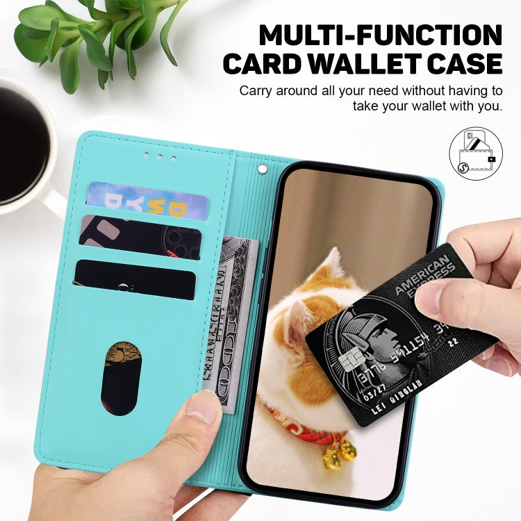 For Tecno Spark Go 2024 / 20 / 20C Cute Cats RFID Leather Phone Case(Green) - Tecno Cases by PMC Jewellery | Online Shopping South Africa | PMC Jewellery | Buy Now Pay Later Mobicred