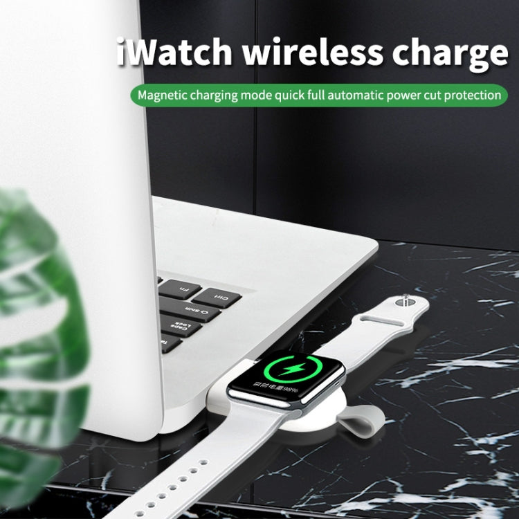 For Apple Watch Series 847 Magnetic Wireless Charger(White) - Charger / Holder by PMC TechLife | Online Shopping South Africa | PMC TechLife | Buy Now Pay Later Mobicred