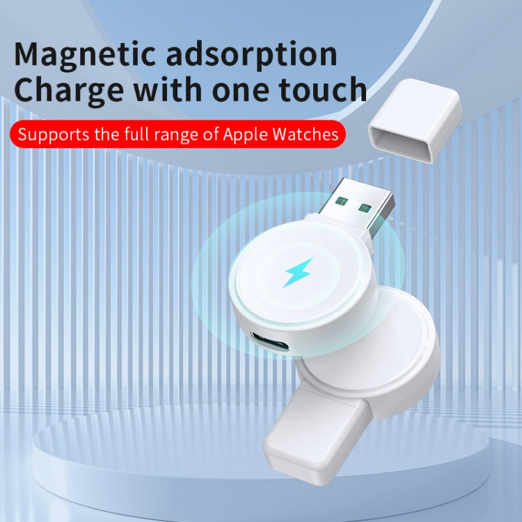 For Apple Watch Series X53 Portable Wireless Charger(Black) - Charger / Holder by PMC TechLife | Online Shopping South Africa | PMC TechLife | Buy Now Pay Later Mobicred