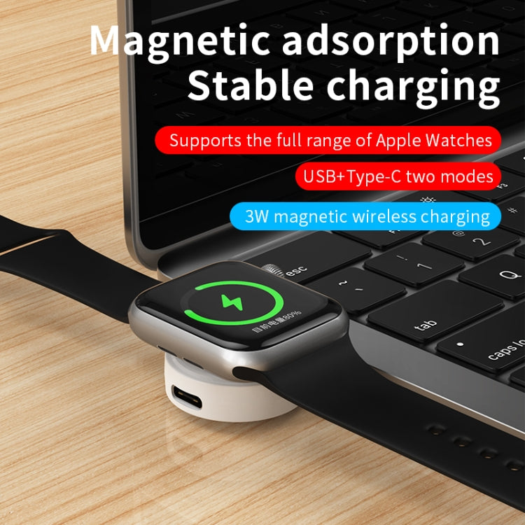 For Apple Watch Series X53 Portable Wireless Charger(Black) - Charger / Holder by PMC TechLife | Online Shopping South Africa | PMC TechLife | Buy Now Pay Later Mobicred