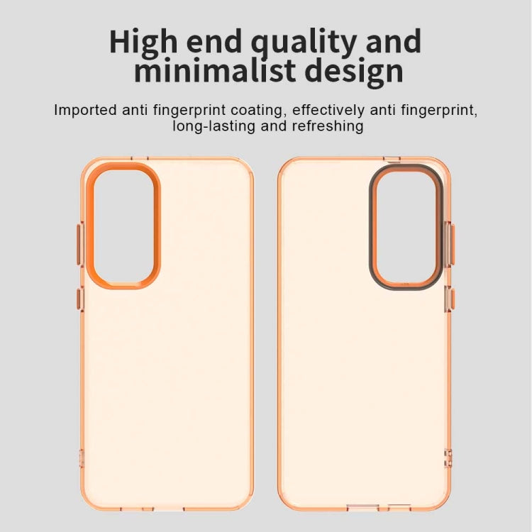 For Samsung Galaxy S25+ 5G Candy PC Hybrid TPU Shockproof Phone Case(Orange) - Galaxy S25+ 5G Cases by PMC Jewellery | Online Shopping South Africa | PMC Jewellery | Buy Now Pay Later Mobicred