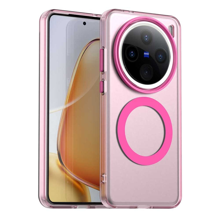 For vivo X200 Pro Candy Magsafe PC Hybrid TPU Phone Case(Red) - vivo Cases by PMC Jewellery | Online Shopping South Africa | PMC Jewellery | Buy Now Pay Later Mobicred