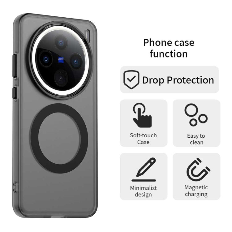 For vivo X200 Pro mini Candy Magsafe PC Hybrid TPU Phone Case(Black) - free shipping - PMC Jewellery - Order now!