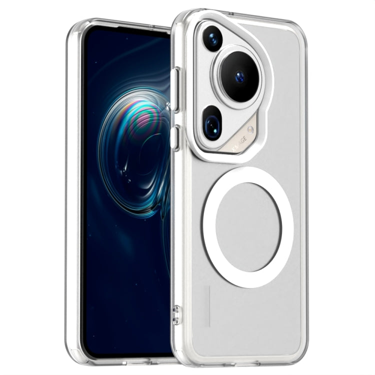 For Huawei Pura 70 Ultra Candy Magsafe PC Hybrid TPU Phone Case(White) - Huawei Cases by PMC Jewellery | Online Shopping South Africa | PMC Jewellery | Buy Now Pay Later Mobicred