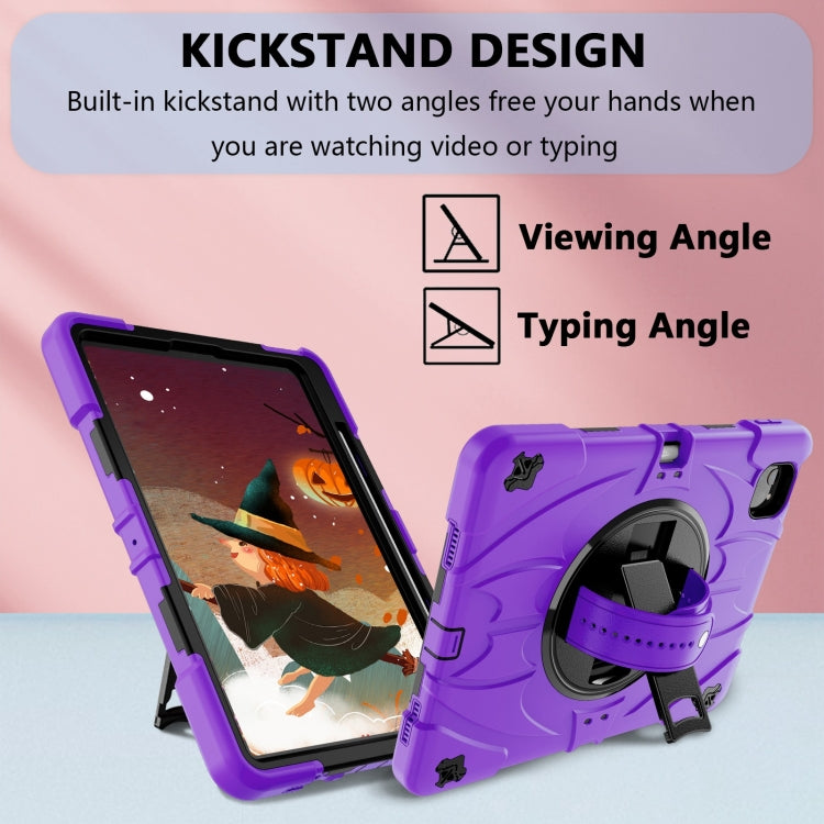 For iPad Pro 11 2022 / Air 10.9 2022 Bat Hand Grip Turntable Stand Tablet Case(Purple Black) - free shipping - PMC Jewellery - Order now!
