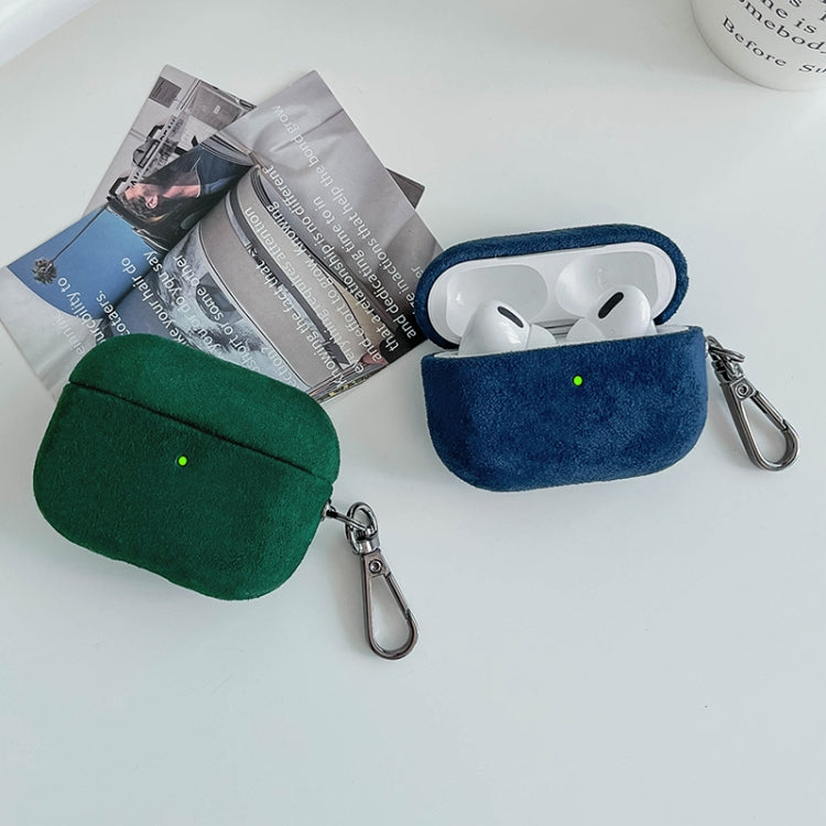 For AirPods Pro 2 Turn Fur Bluetooth Earphone PC Protective Case(Grey) - For AirPods Pro 2 by PMC Jewellery | Online Shopping South Africa | PMC Jewellery | Buy Now Pay Later Mobicred