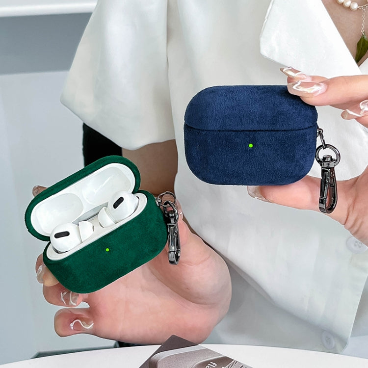 For AirPods Pro 2 Turn Fur Bluetooth Earphone PC Protective Case(Grey) - For AirPods Pro 2 by PMC Jewellery | Online Shopping South Africa | PMC Jewellery | Buy Now Pay Later Mobicred