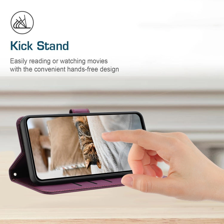 For Samsung Galaxy S25 / S24 5G Embossed Kitten Phone Leather Case with Lanyard(Wine Red) - Galaxy S24 5G Cases by PMC TechLife | Online Shopping South Africa | PMC TechLife | Buy Now Pay Later Mobicred