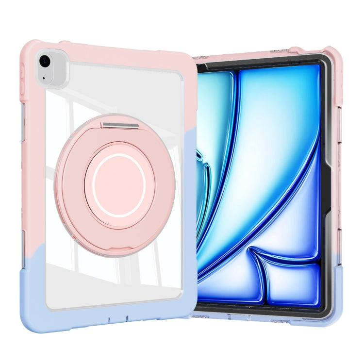 For iPad Air 11 2025 / 2024 / 10.9 2022 Crystal Armor PC Hybrid TPU Tablet Case(Blue Pink) - free shipping - PMC Jewellery - Order now!
