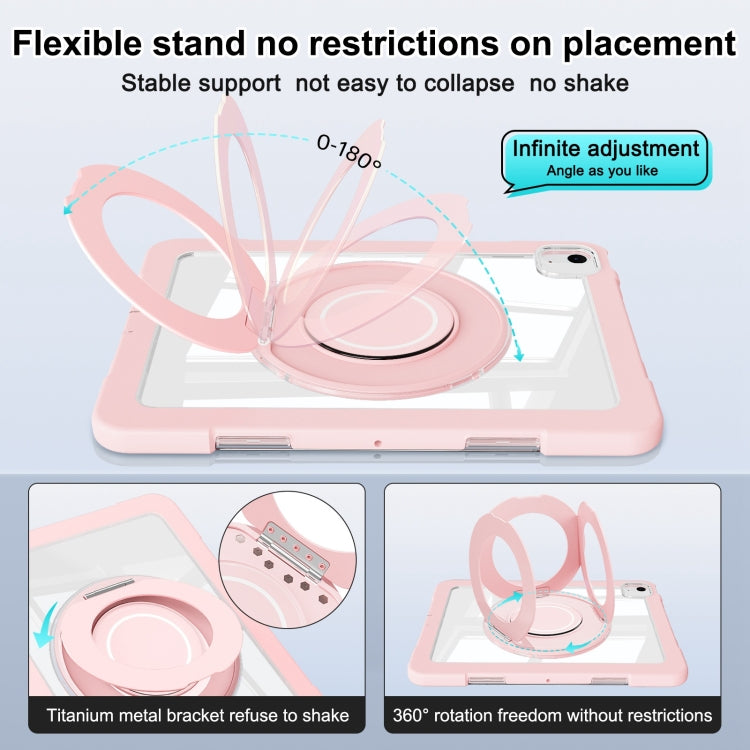 For iPad Air 11 2025 / 2024 / 10.9 2022 Crystal Armor PC Hybrid TPU Tablet Case(Blue Pink) - free shipping - PMC Jewellery - Order now!