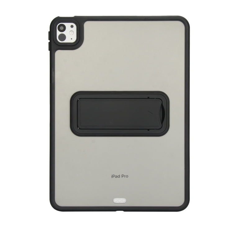 For iPad 4 / 3 / 2 9.7 inch Skin Feel Holder PC Hybrid TPU Tablet Case(Black) - free shipping - PMC Jewellery - Order now!