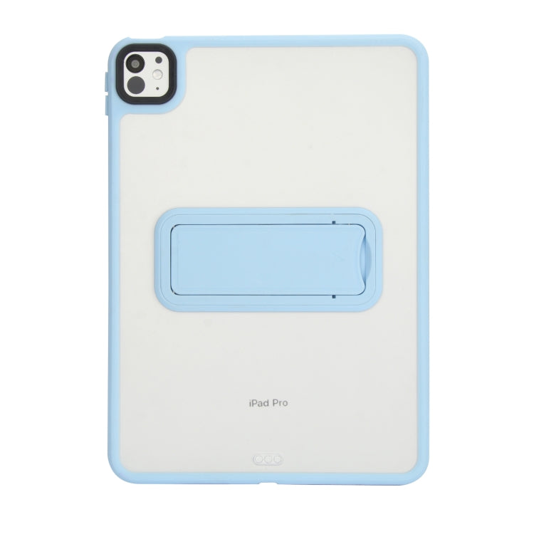 For iPad Air 11 2025 / 2024 Skin Feel Holder PC Hybrid TPU Tablet Case(Light Blue) - iPad Air 11 2025 / 2024 Cases by PMC Jewellery | Online Shopping South Africa | PMC Jewellery | Buy Now Pay Later Mobicred